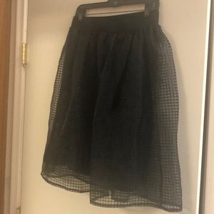 Blue Rain Black Skirt Sz L